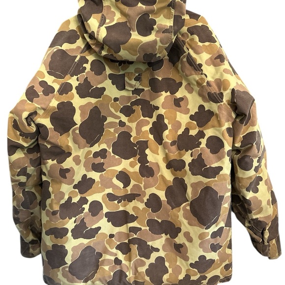 VTG CABELAS Men's SZ Large USA GoreTex Frogskin Camo Hooded Hunting Jacket Coat - Picture 2 of 9